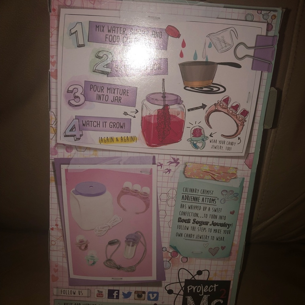 Project MC2 make your own rock-candy jewelry kit